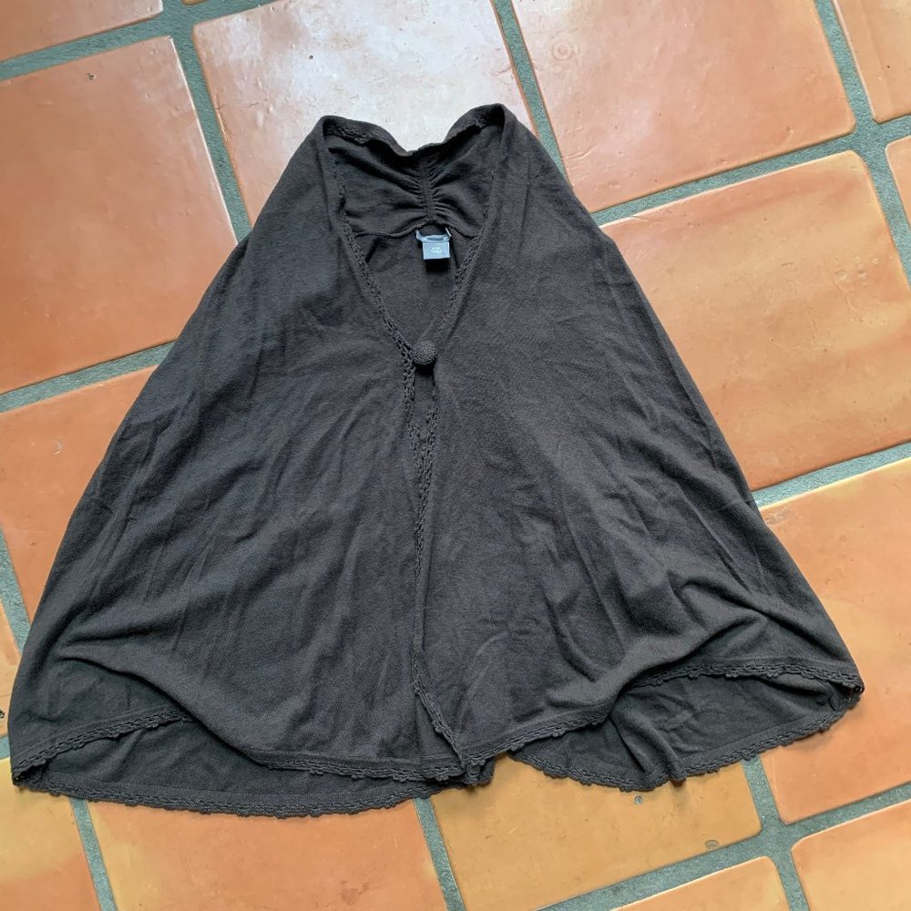 Ann Taylor Brown Cape/Cover size S/M